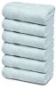 Resort Collection Soft Hand Towels 16x27 in 6 Pack Light Blue Luxury Hotel Plush Absorbent Cotton Hand Towel
